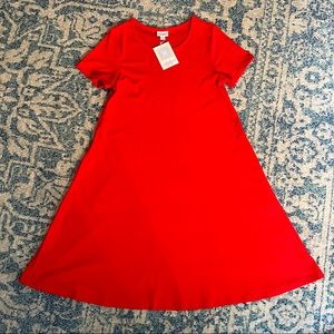 NWT LuLaRoe Jesse Swing Dress, Red, size XS